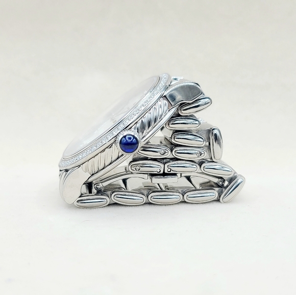 David Yurman Classic Quartz Watch Stainless Steel with Diamond Bezel, 38mm - Picture 3 of 11